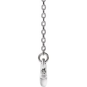 Sterling Silver Branch Bar 16-18" Necklace