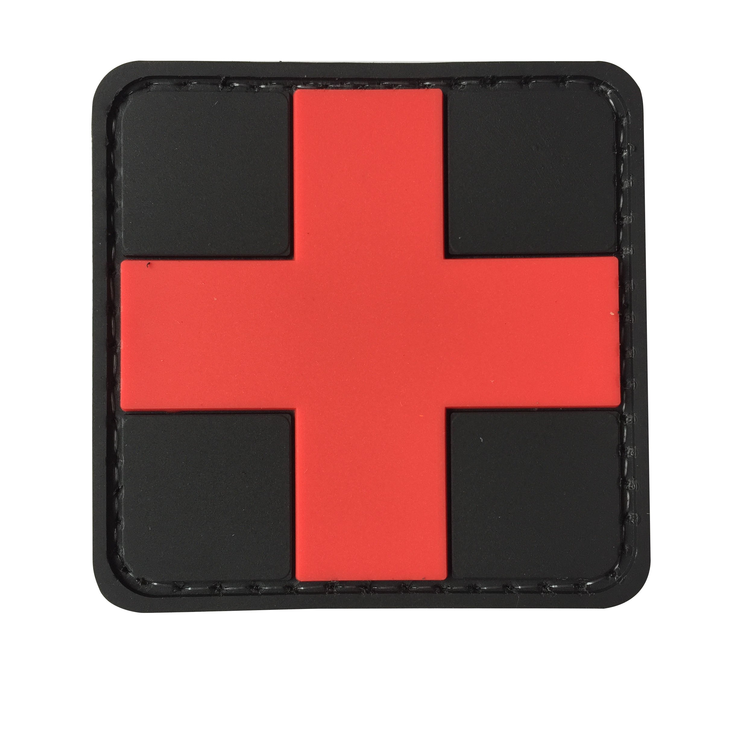 Cross Medic PVC Patch Black and Red - Small