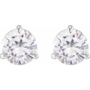 Sterling Silver 1/5 CTW Natural Diamond Earrings – image 2