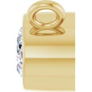14K Yellow 1/3 CT Lab-Grown Diamond Necklace Center