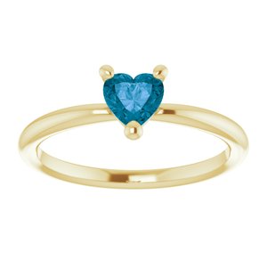 Heart Solitaire Ring