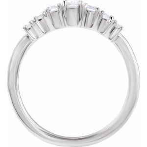 14K White Gold 1/2 CTW Lab-Grown Diamond Ring