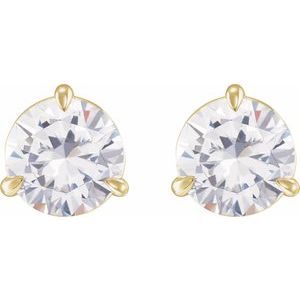 14K Yellow Gold 1/5 CTW Natural Diamond Earrings – image 2