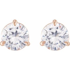 14K Rose Gold 1/5 CTW Natural Diamond Earrings – image 2