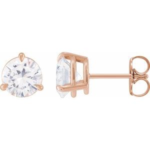 14K Rose Gold 3/8 CTW Natural Diamond Earrings