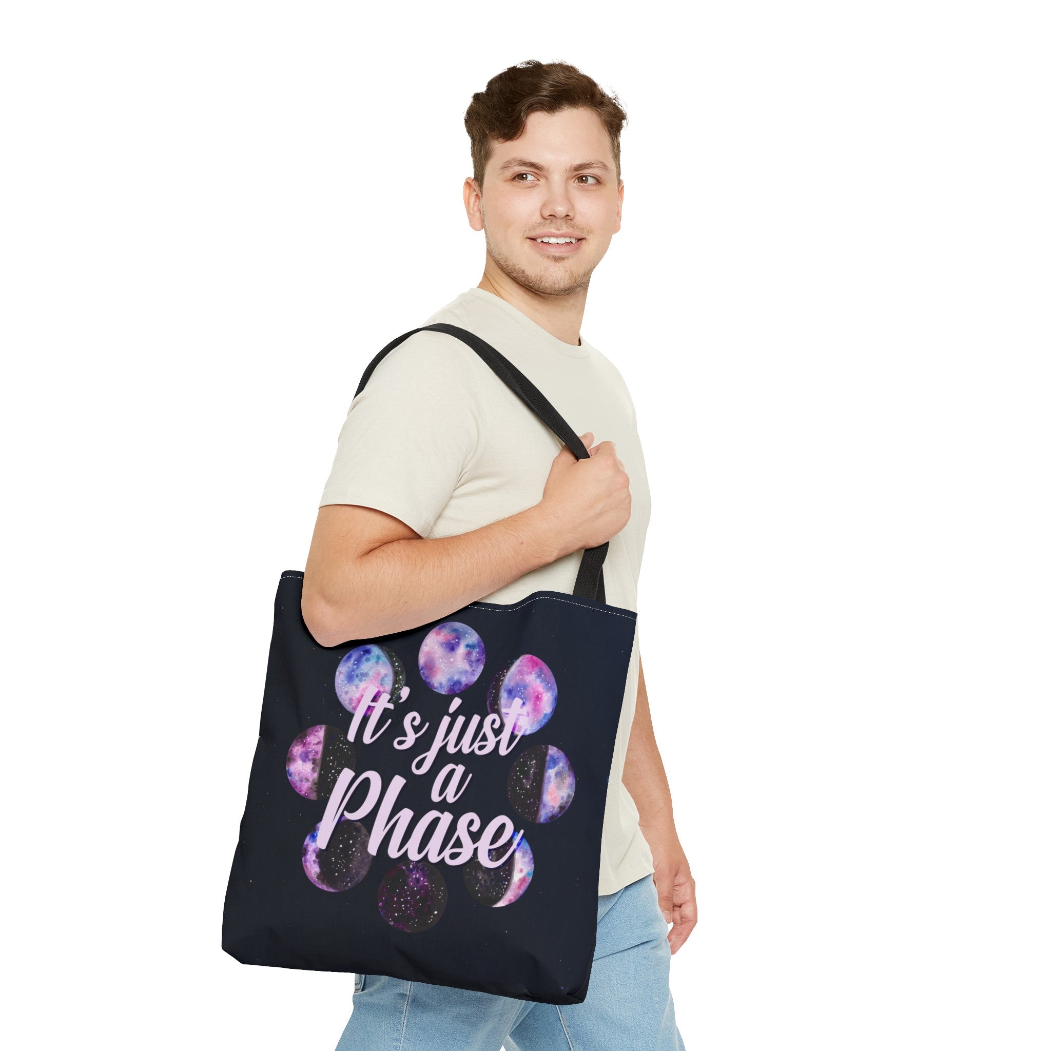 "It's Just a Phase" Heavy-Duty Canvas Tote Bag