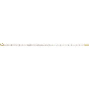14K Yellow Gold 6 1/5 CTW Lab-Grown Diamond 7" Bracelet