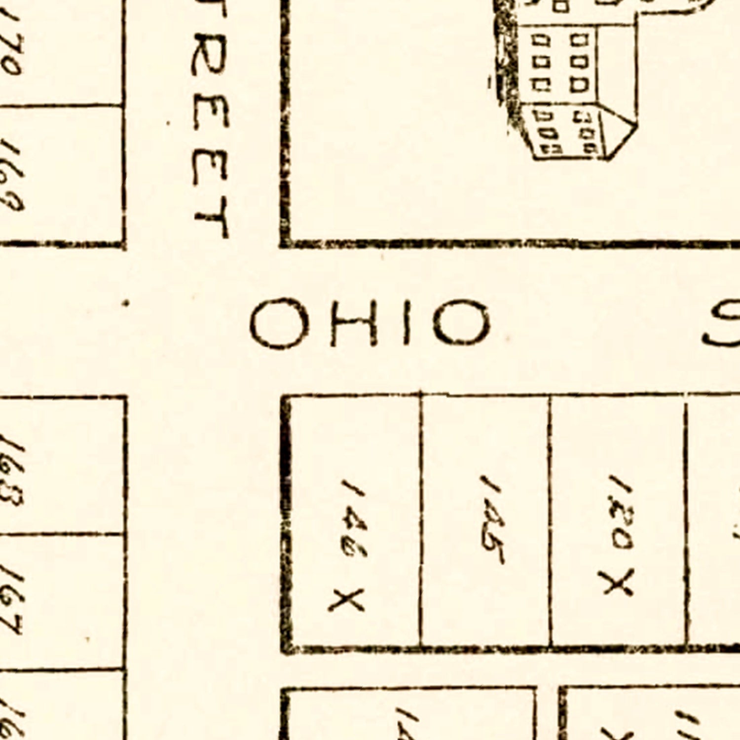 Vintage Map of Terre Haute, Indiana 1923