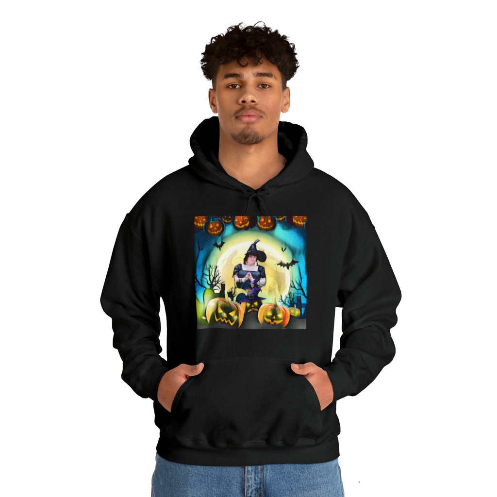 Scary Witch Unisex Heavy Blend™ Hooded Sweatshirt up to 5XL