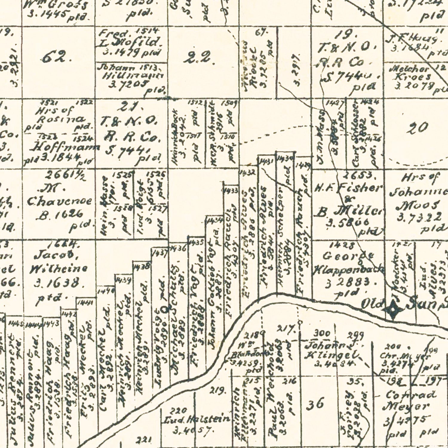Vintage Map of Menard County, Texas 1879