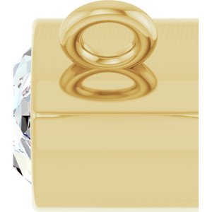 14K Yellow 1/2 CT Lab-Grown Diamond Necklace Center