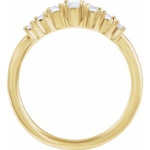 14K Yellow Gold 1/2 CTW Lab-Grown Diamond Ring