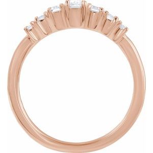 14K Rose Gold 1/2 CTW Lab-Grown Diamond Ring