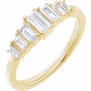 14K Yellow Gold 1/2 CTW Lab-Grown Diamond Ring