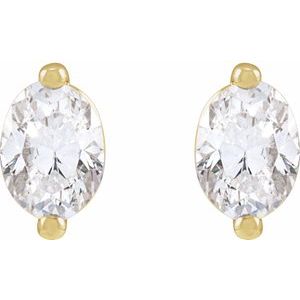 14K Yellow Gold 1/2 CTW Natural Diamond Stud Earrings – image 2