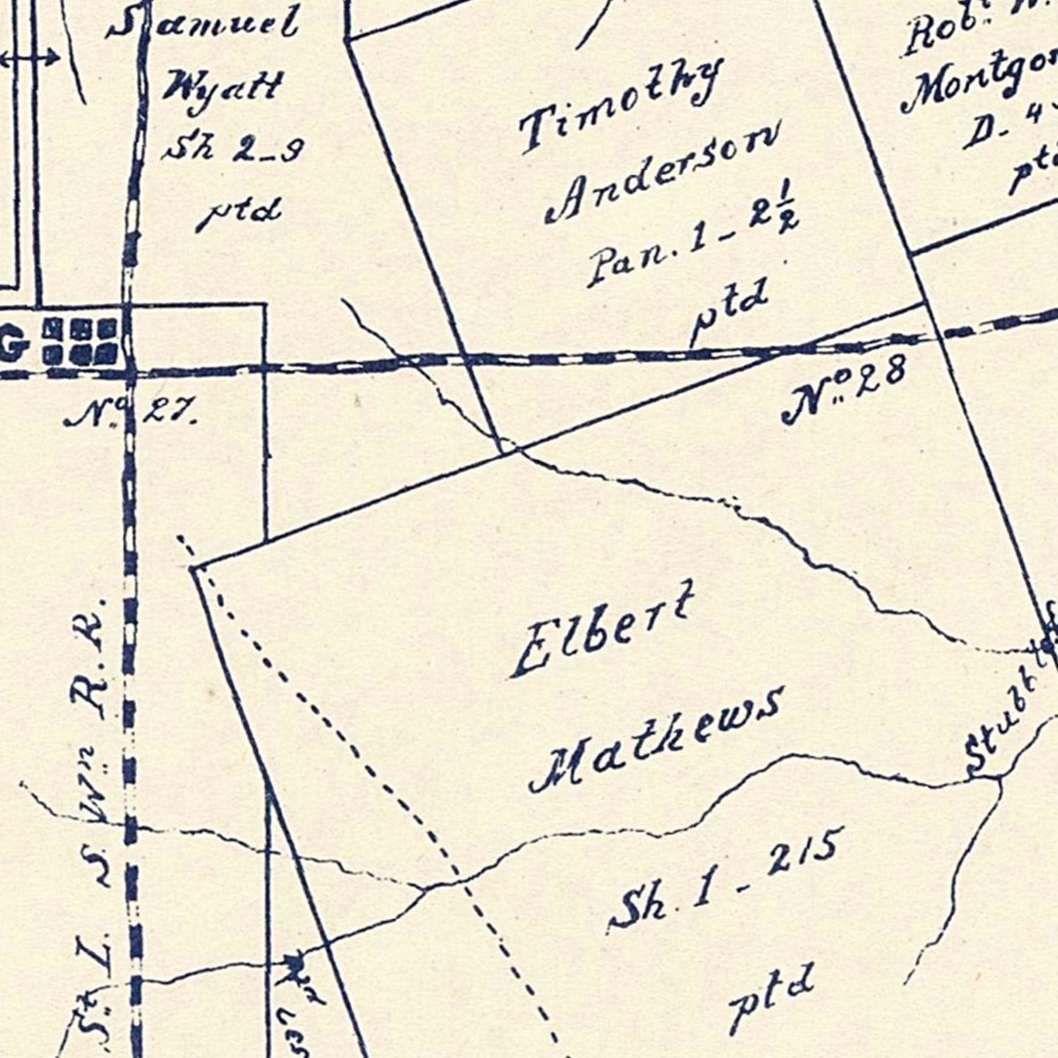 Vintage Map of Camp County, Texas 1897