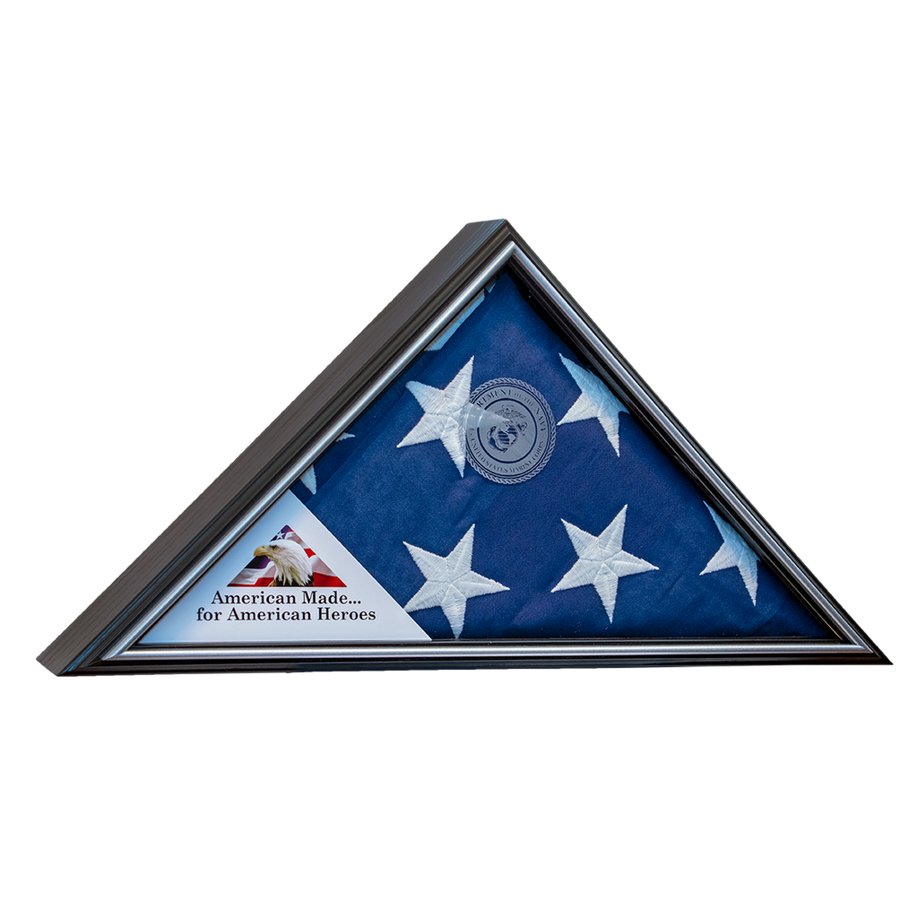 Tributary Flag Case - Marine Corps Flag Display Case