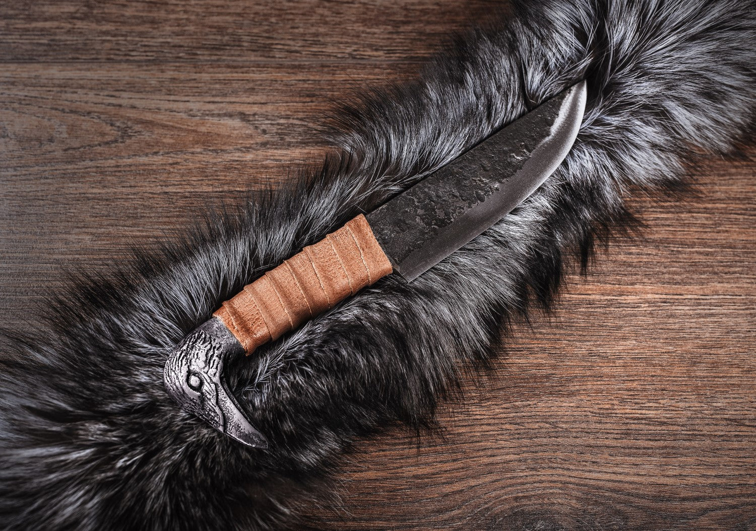 Viking Raven Knife – 5.5" Carbon Steel Blade