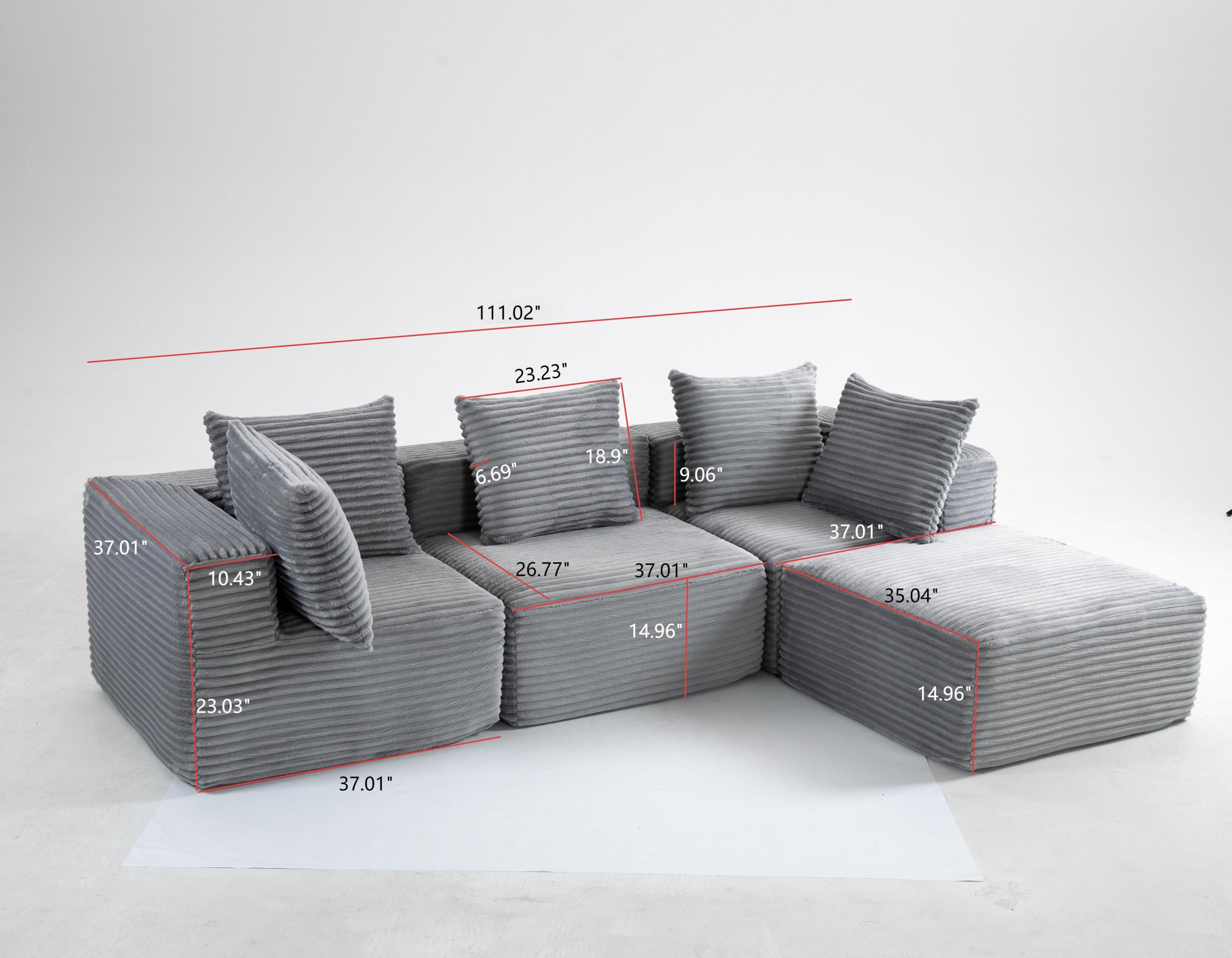Compressed Sofa:Magic Cube Sofa-YKX-33001-Grey