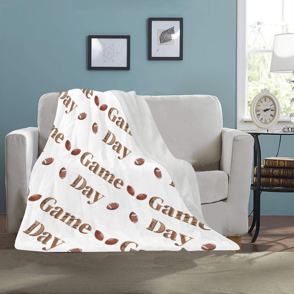 Football Game Day Ultra-Soft Micro Fleece Blanket 40" x 50" (Made in USA)