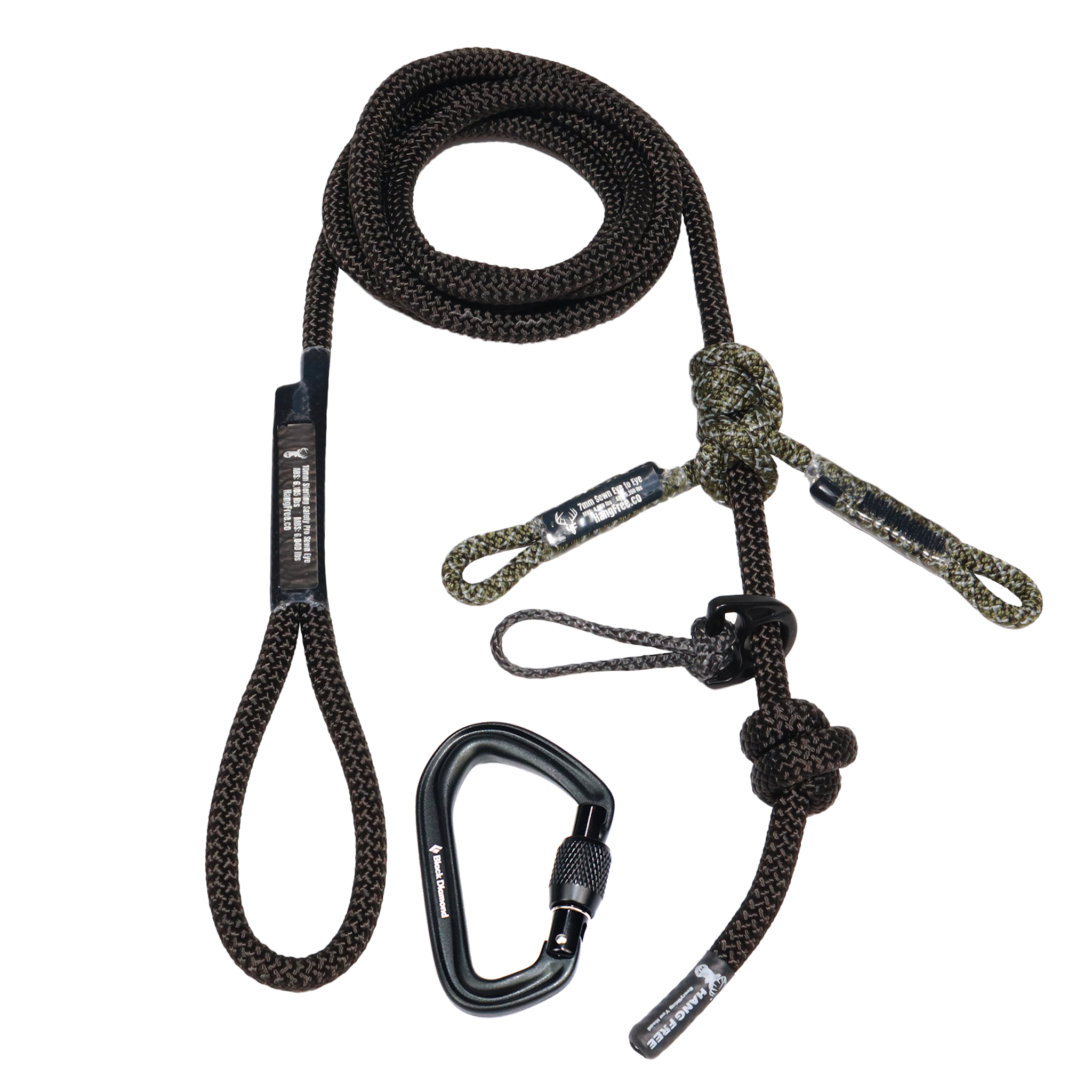 10mm BlackOut Sewn Tree Tether & Lineman’s Belts