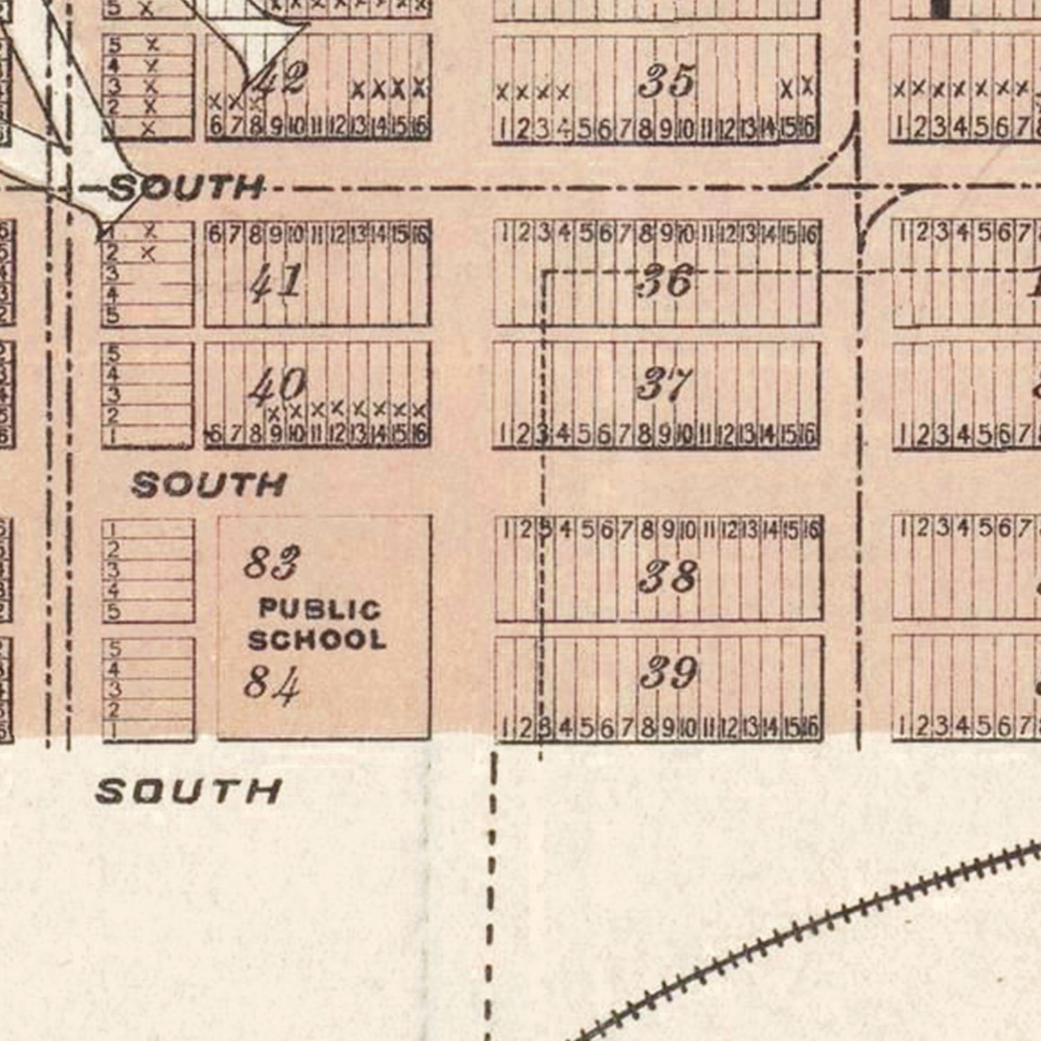 Vintage Map of Texas City, Texas 1893