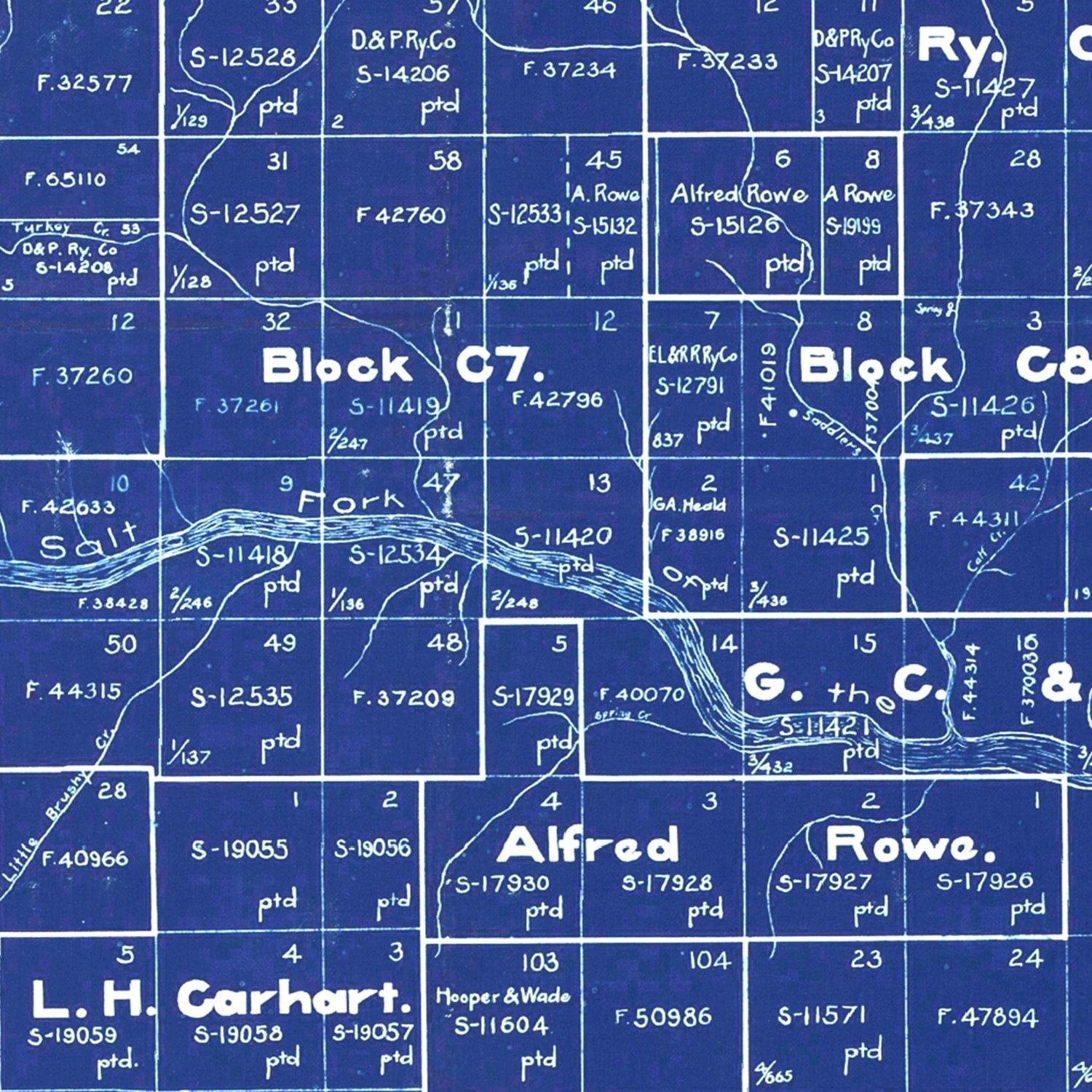 Vintage Map of Donley County, Texas 1904