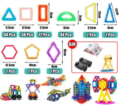 Magnetic Building Blocks Set – Educational Toy for Early Learning and Creativity