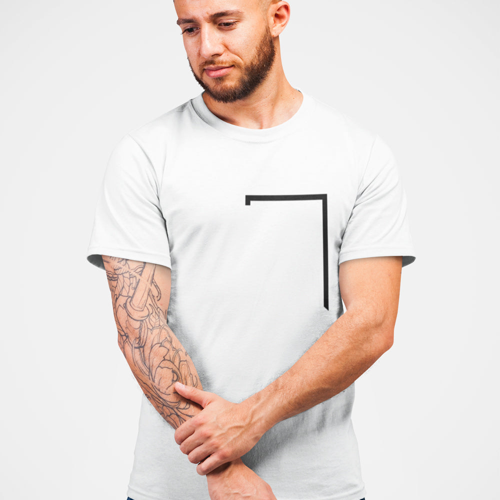 Mens Angle Shaped T-Shirt