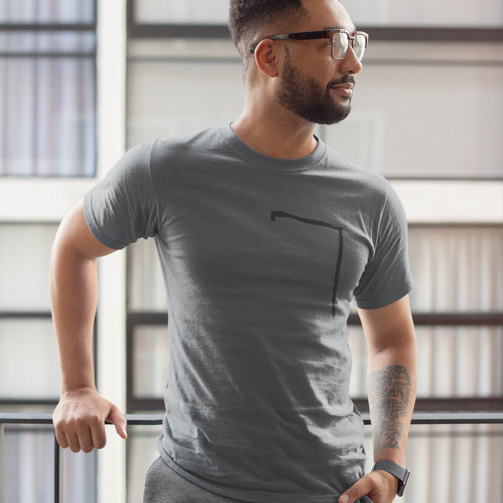 Mens Angle Shaped T-Shirt