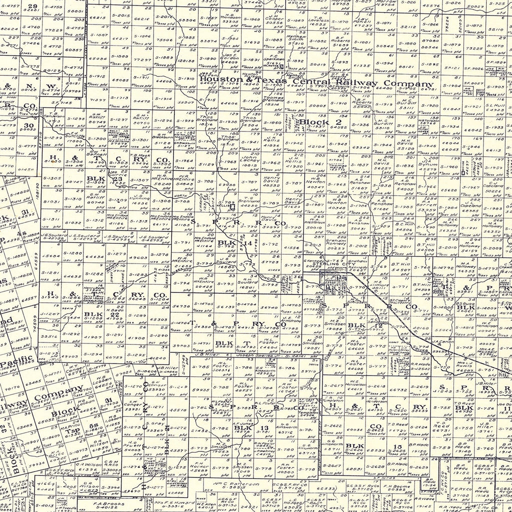 Vintage Map of Sterling County, Texas 1926