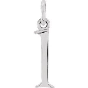 Sterling Silver Lowercase Initial l 16" Necklace