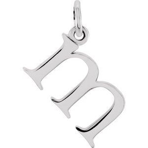 Sterling Silver Lowercase Initial m Charm/Pendant