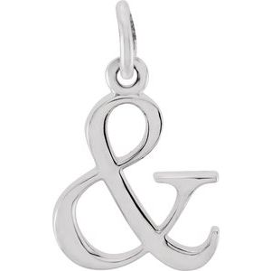 Sterling Silver Ampersand Charm/Pendant