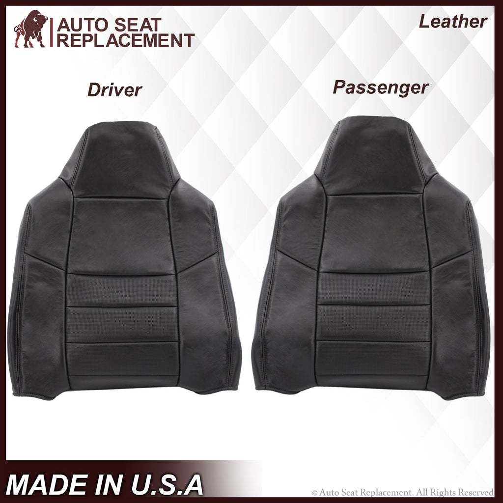 2002-2007 Ford F-250/F-350 Lariat Seat Cover in Black with Perforated Inserts: Choose From Variants