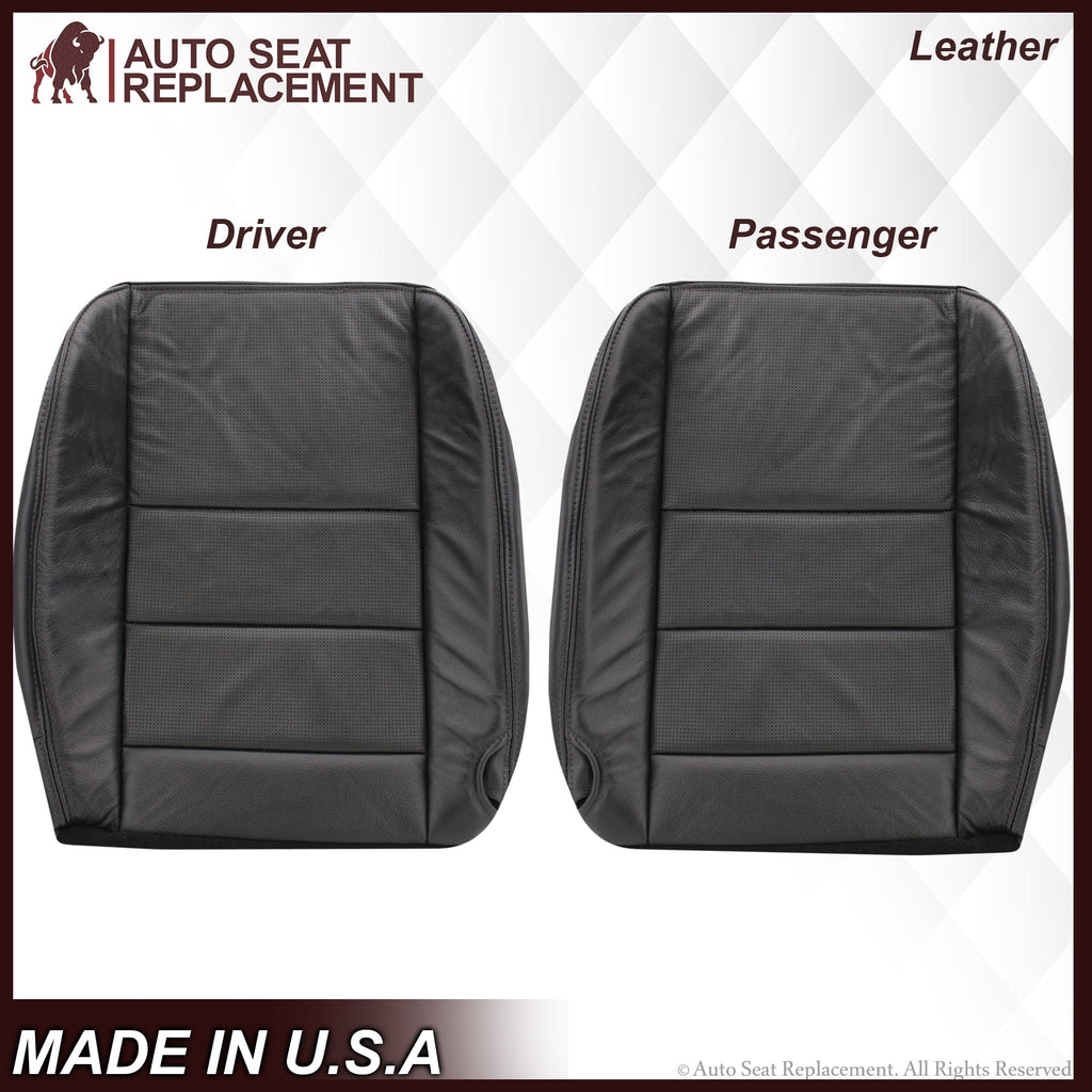 2002-2007 Ford F-250/F-350 Lariat Seat Cover in Black with Perforated Inserts: Choose From Variants