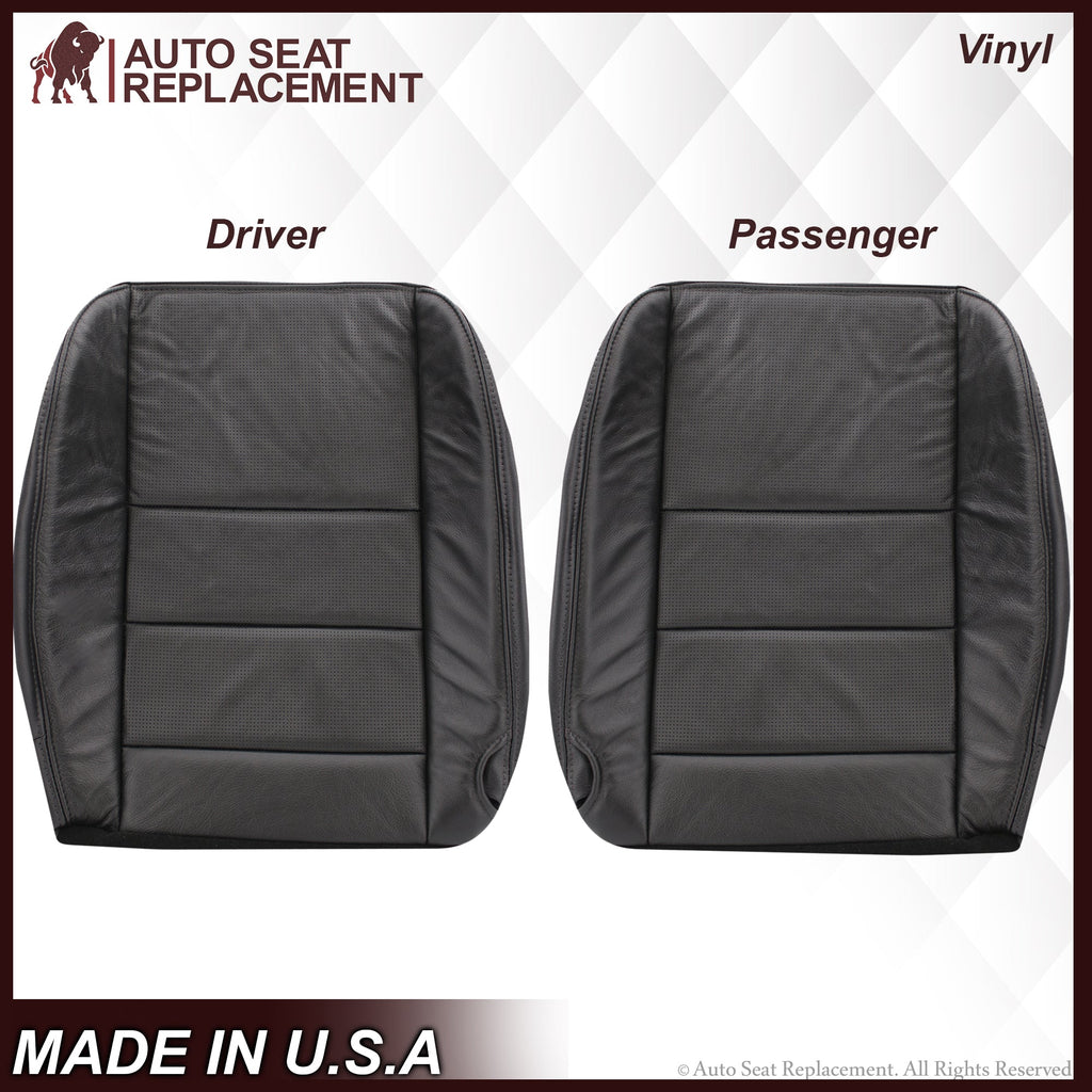 2002-2007 Ford F-250/F-350 Lariat Seat Cover in Black with Perforated Inserts: Choose From Variants