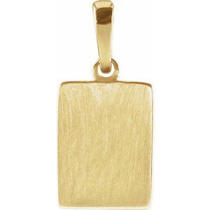 14K Yellow Gold Natural Diamond Charm/Pendant