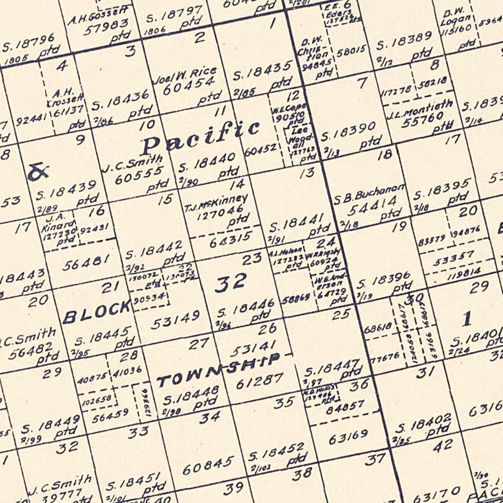 Vintage Map of Howard County, Texas 1922
