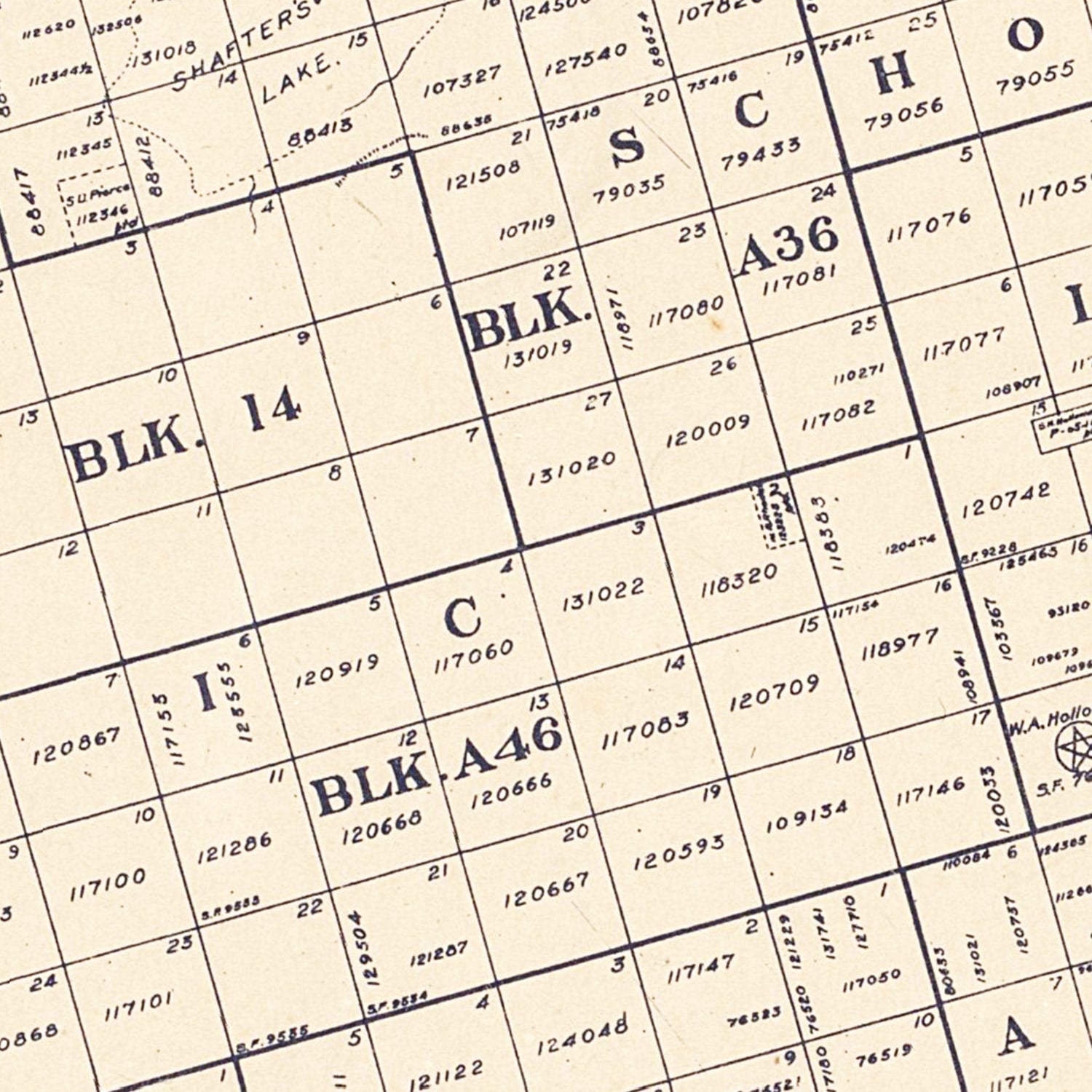 Vintage Map of Andrews County, Texas 1925