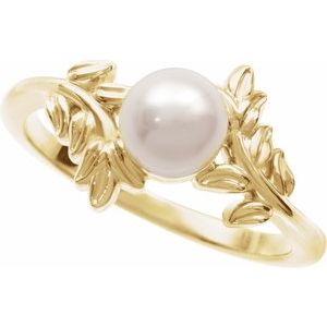 Floral Pearl Ring
