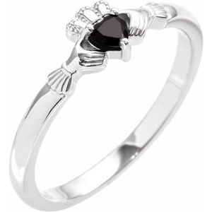 Accented Claddagh Ring