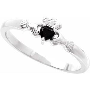 Accented Claddagh Ring