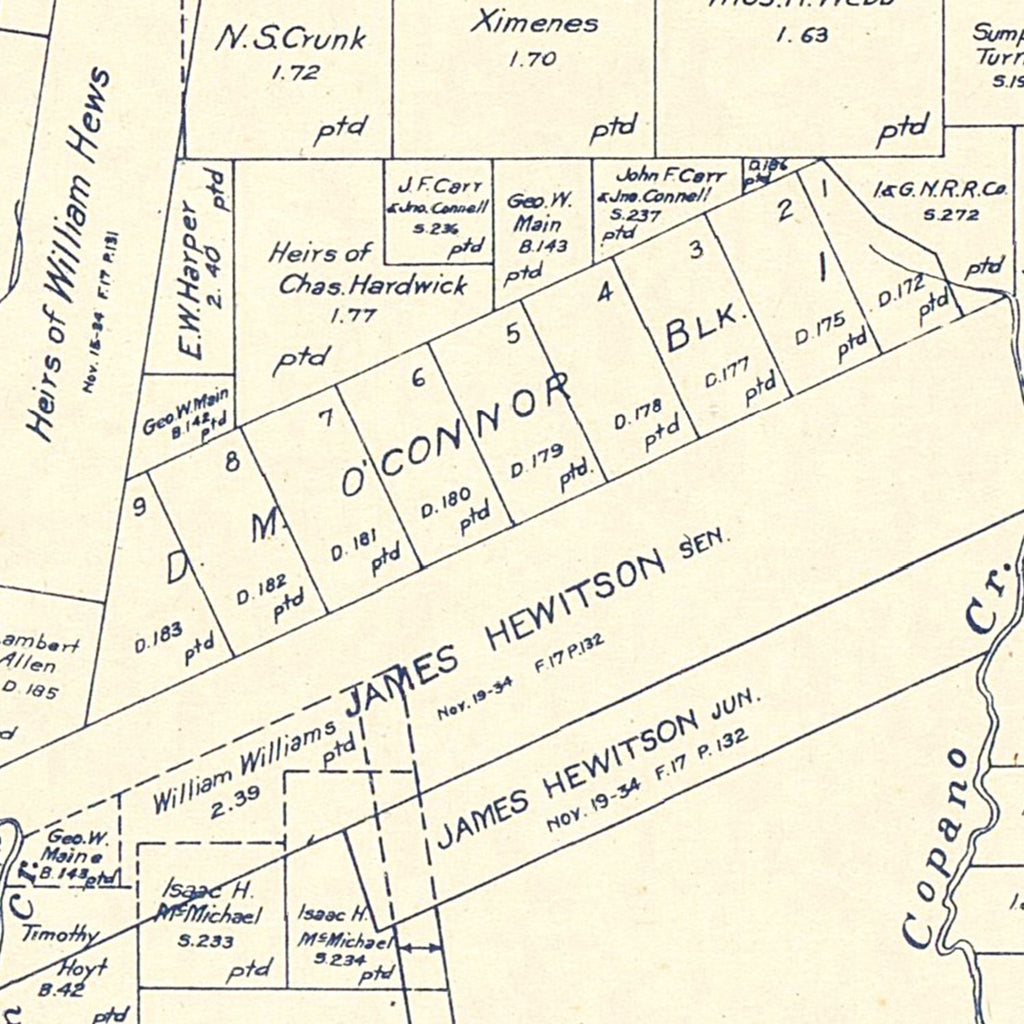 Vintage Map of Refugio County, Texas 1921