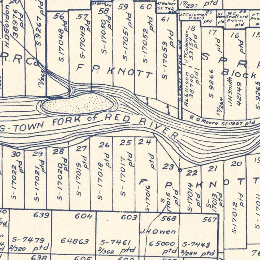 Vintage Map of Childress County, Texas 1921