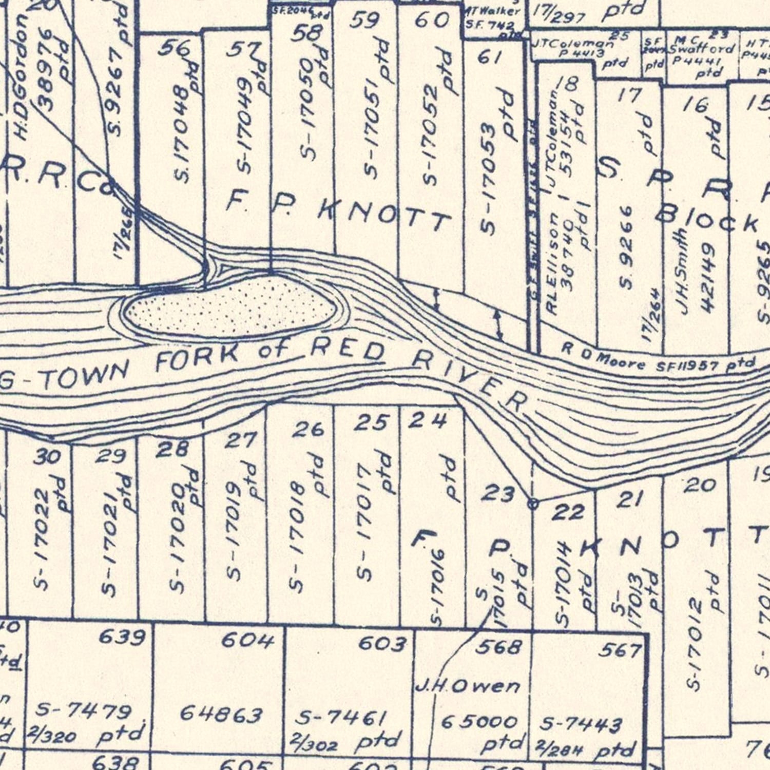 Vintage Map of Childress County, Texas 1921