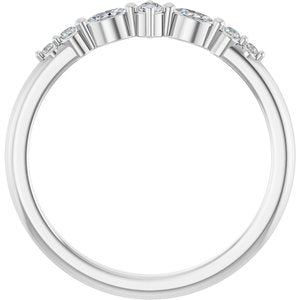 Sterling Silver 1/8 CTW Natural Diamond Stackable Ring