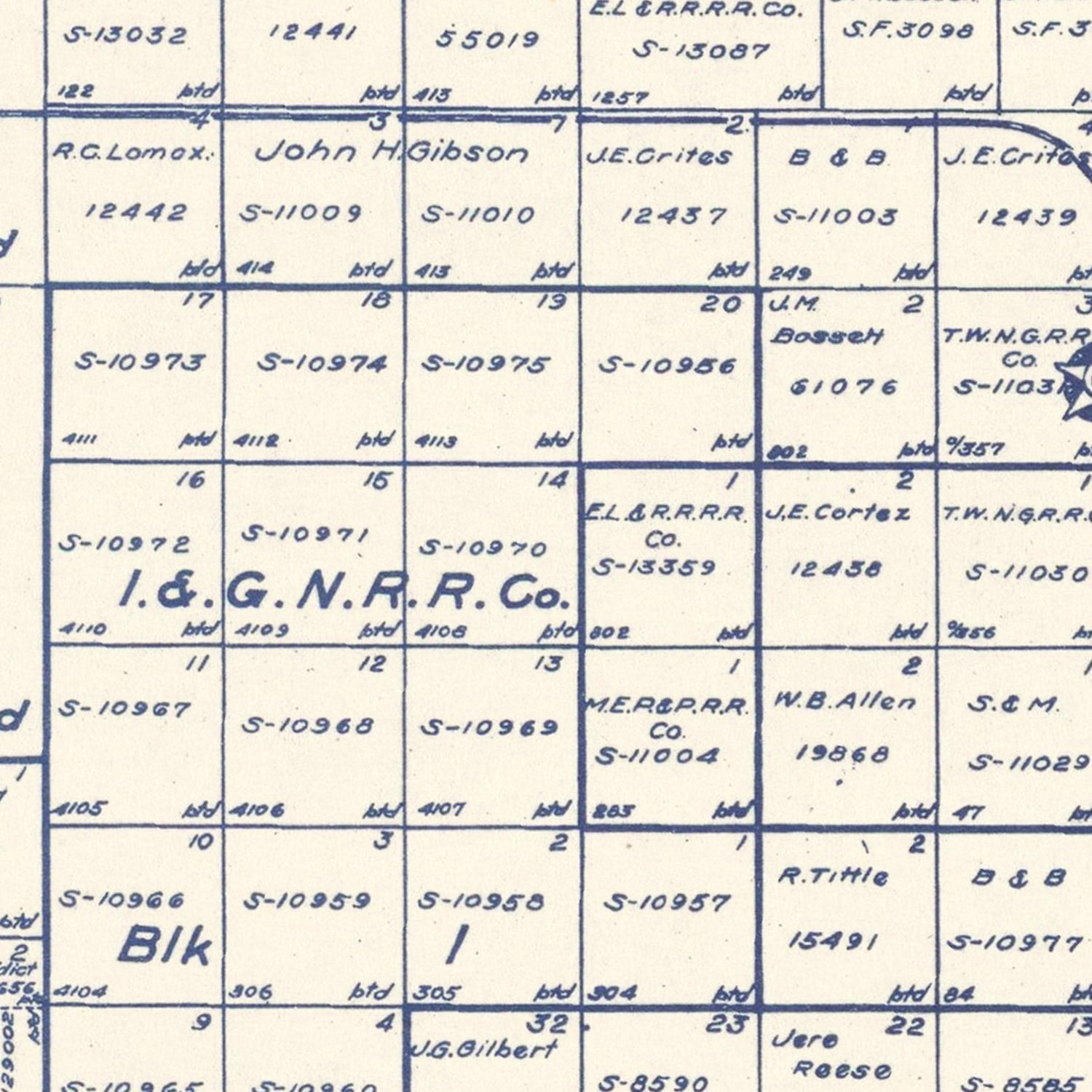 Vintage Map of Crosby County, Texas 1927