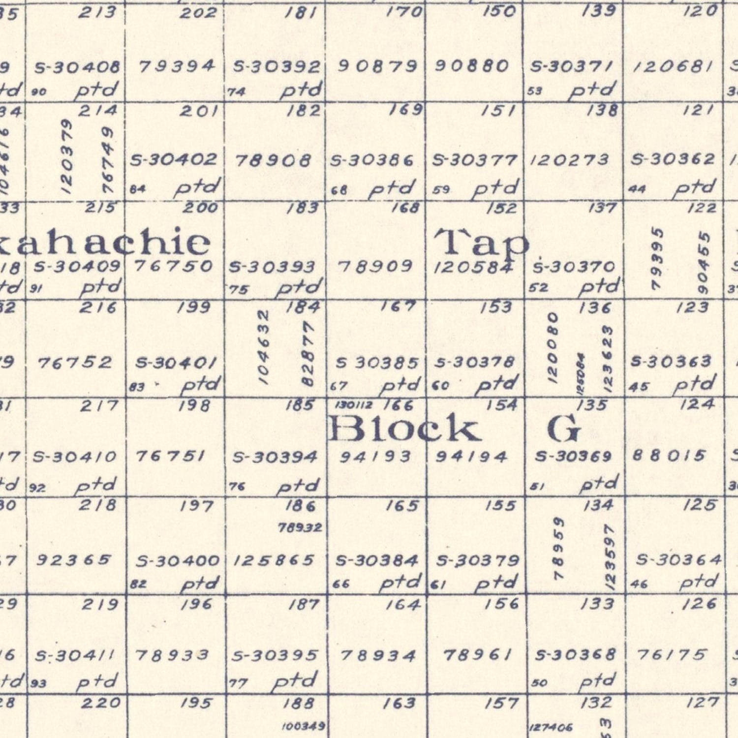 Vintage Map of Gaines County, Texas 1922