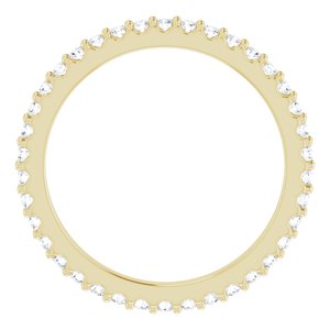 14K Yellow 1/3 CTW Natural Diamond Eternity Band Size 4